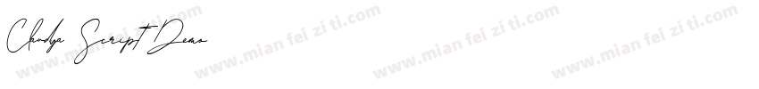 Claudya Script Demo字体转换